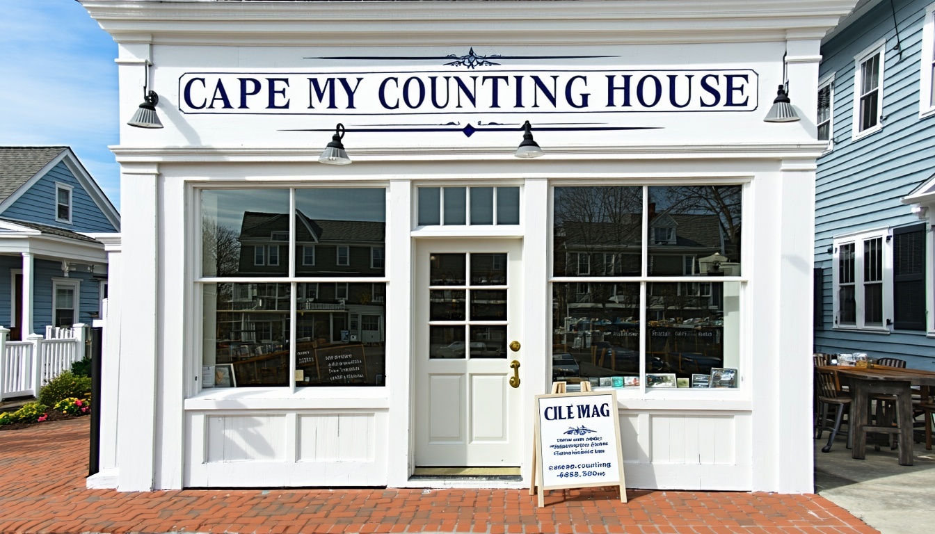 Logo of a small retail business using Cape May Counting House